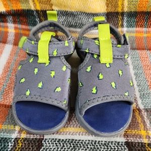 ‼️SOLD‼️Cat & Jack Lightening Bolt Toddler Sandals. EUC.
